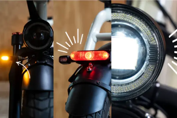 Différents types de feux pour vélo
